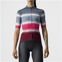 MAGLIA DOLCE LIGHT STEEL BLUE/BORDEAUX