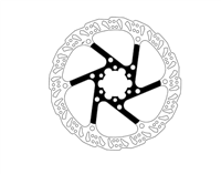 DISCO 6 FORI ROAD SPESSORE 1.8 MM - 160 MM, ARGENTO